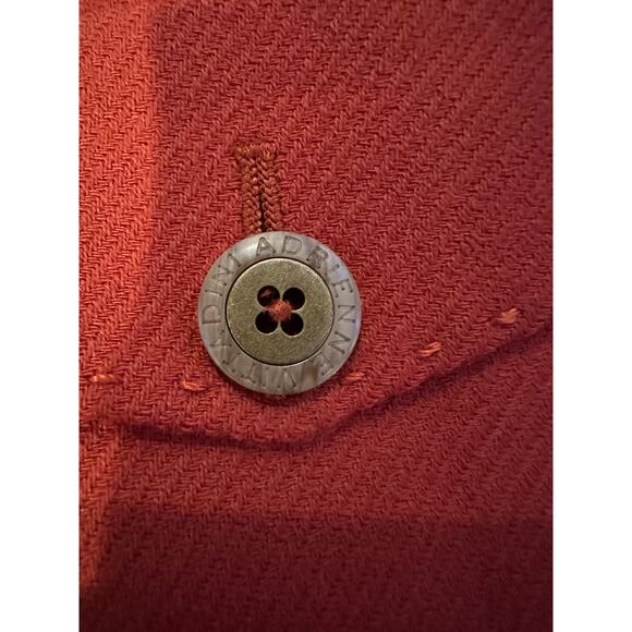 VTG Adrienne Vittadini Red Orange Wool 90s Blazer QuietLuxury Heritage Preppy - Picture 7 of 9